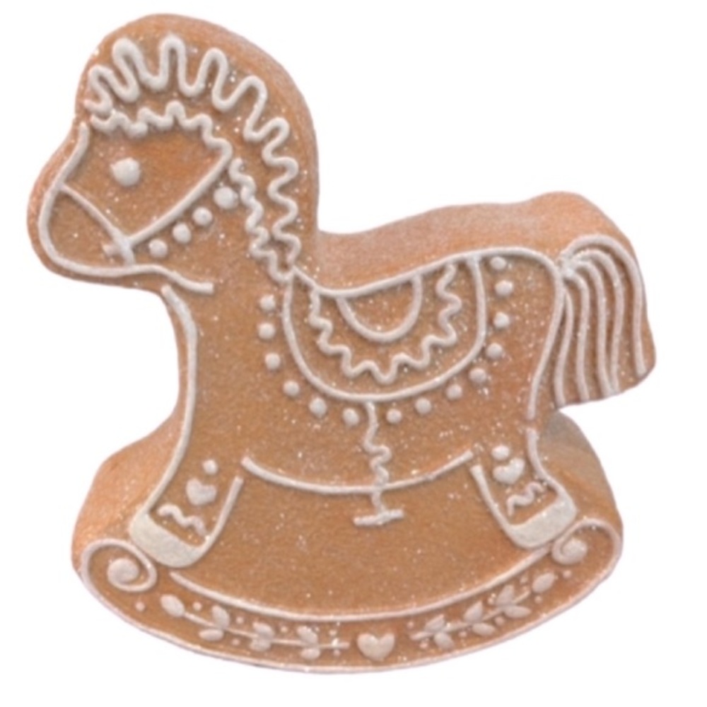 NEW Sugar Gingerbread Rocking Horse Winter Decoration Cute Christmas Decorations